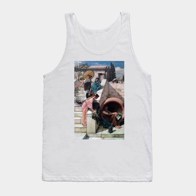 Diogenes by John William Waterhouse Tank Top by Classic Art Stall